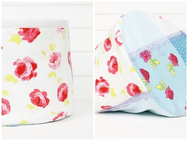 Okrągłe koszyczki z materiału