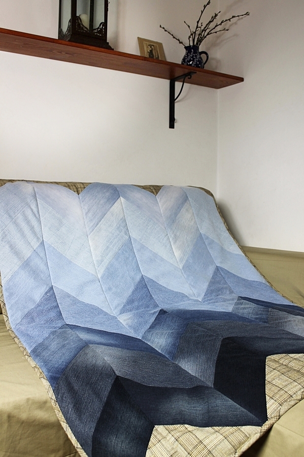 Patchwork ze starych jeansów w Mollie Potrafi