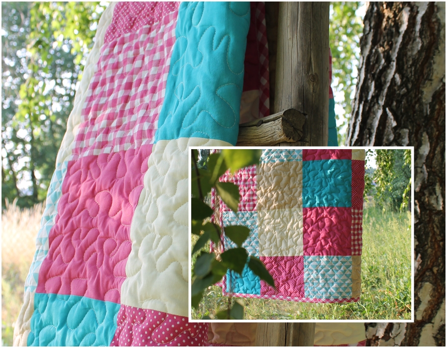 Narzuta patchwork – schemat szycia