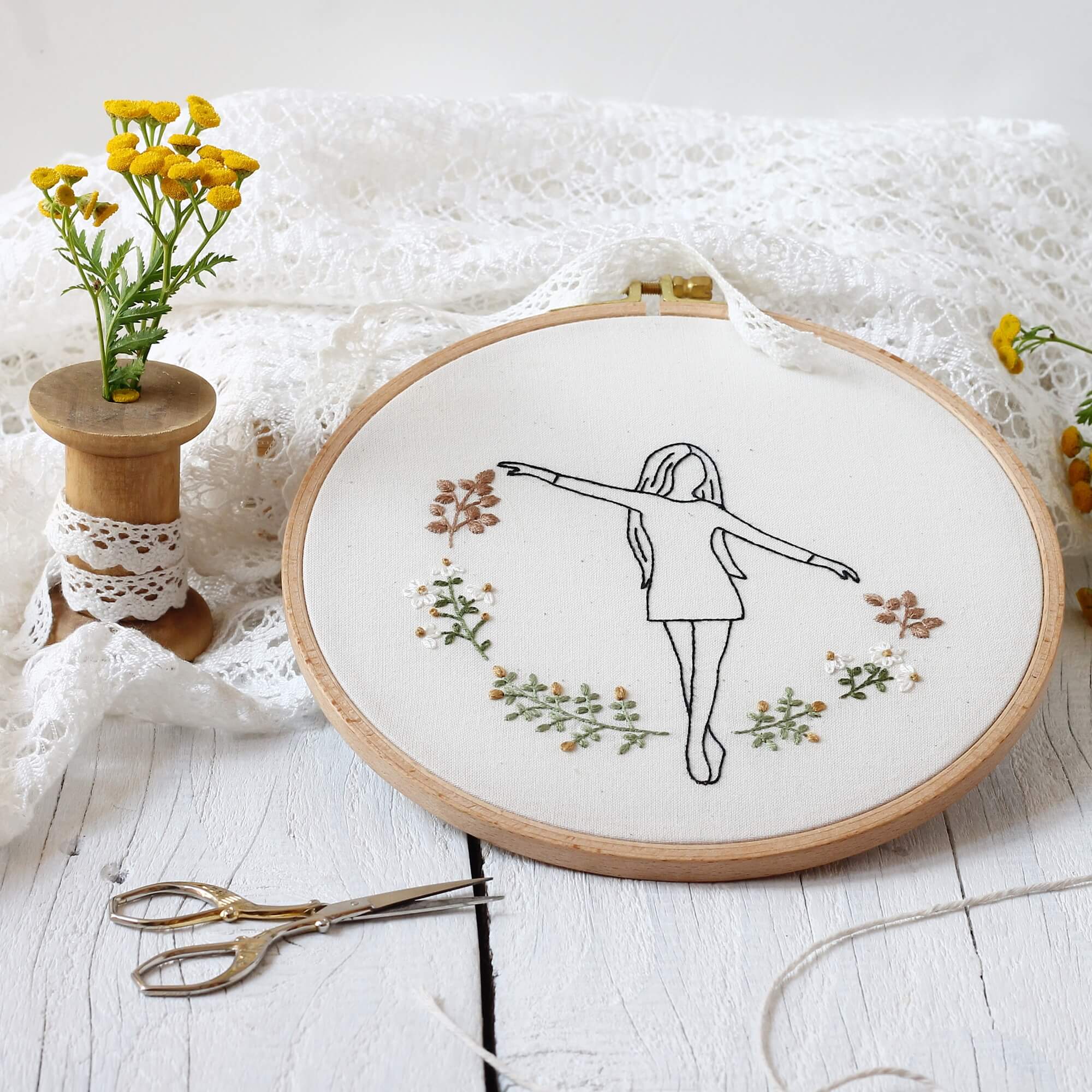 wzór do wyszywanie haftem płaskim