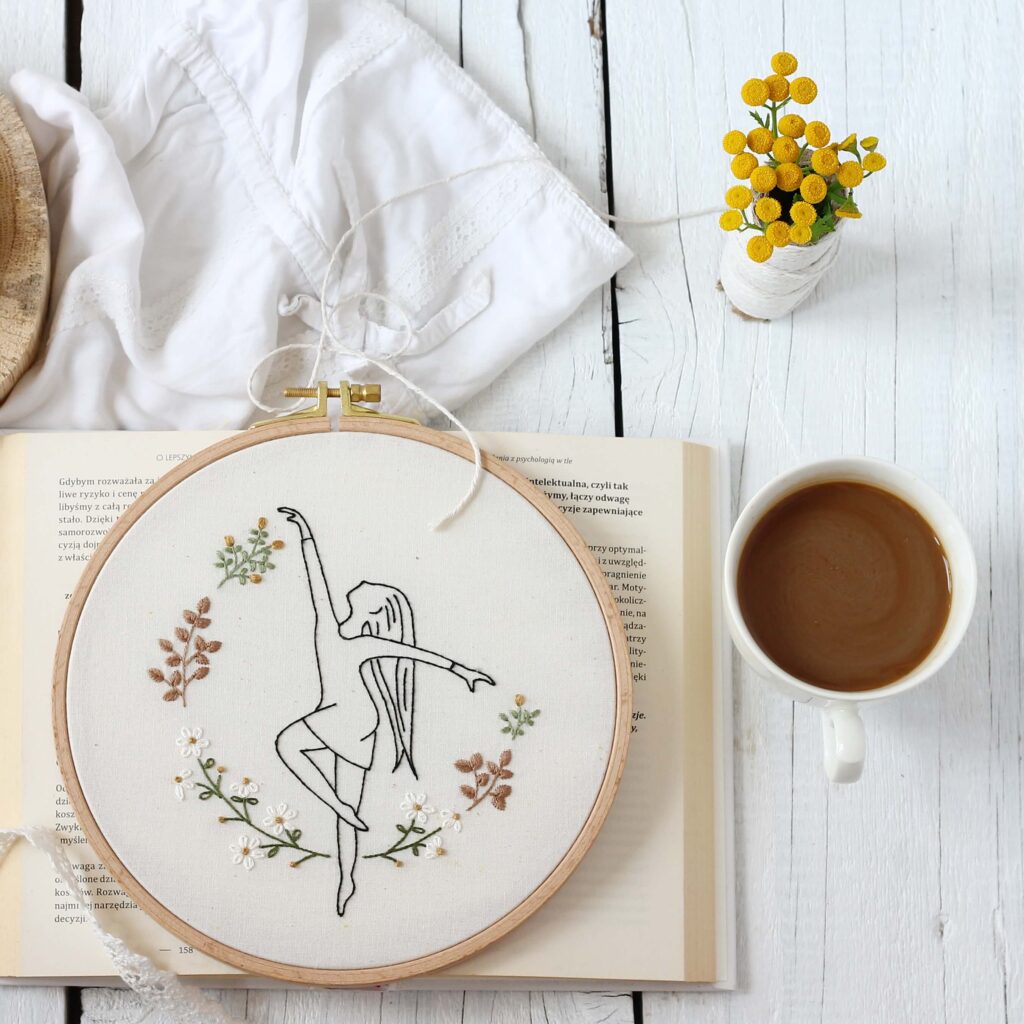 haft płaski - wzór