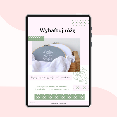 wzór do wyszywania haftem płaskim