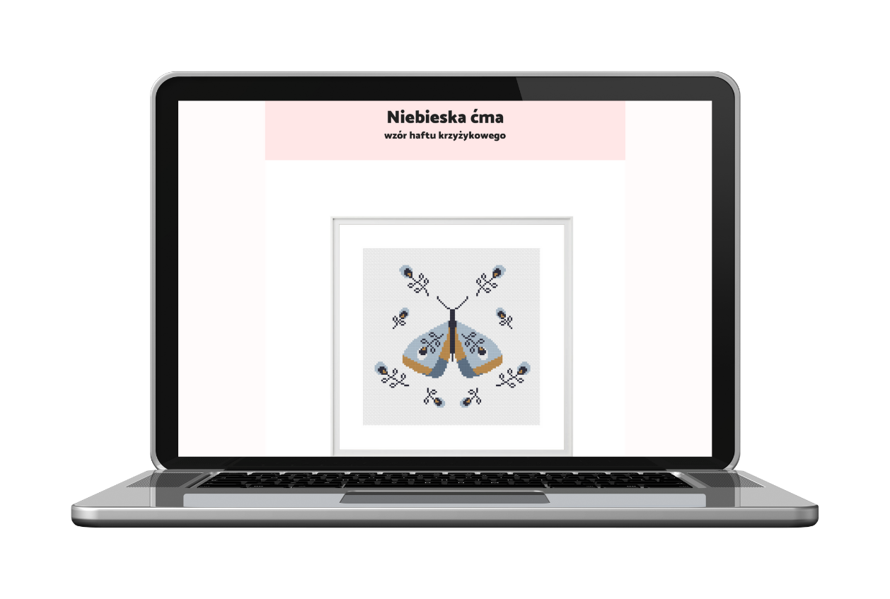 haft krzyżykowy - wzór do wyszycia