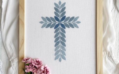 Oprawa haftu krzyżykowego