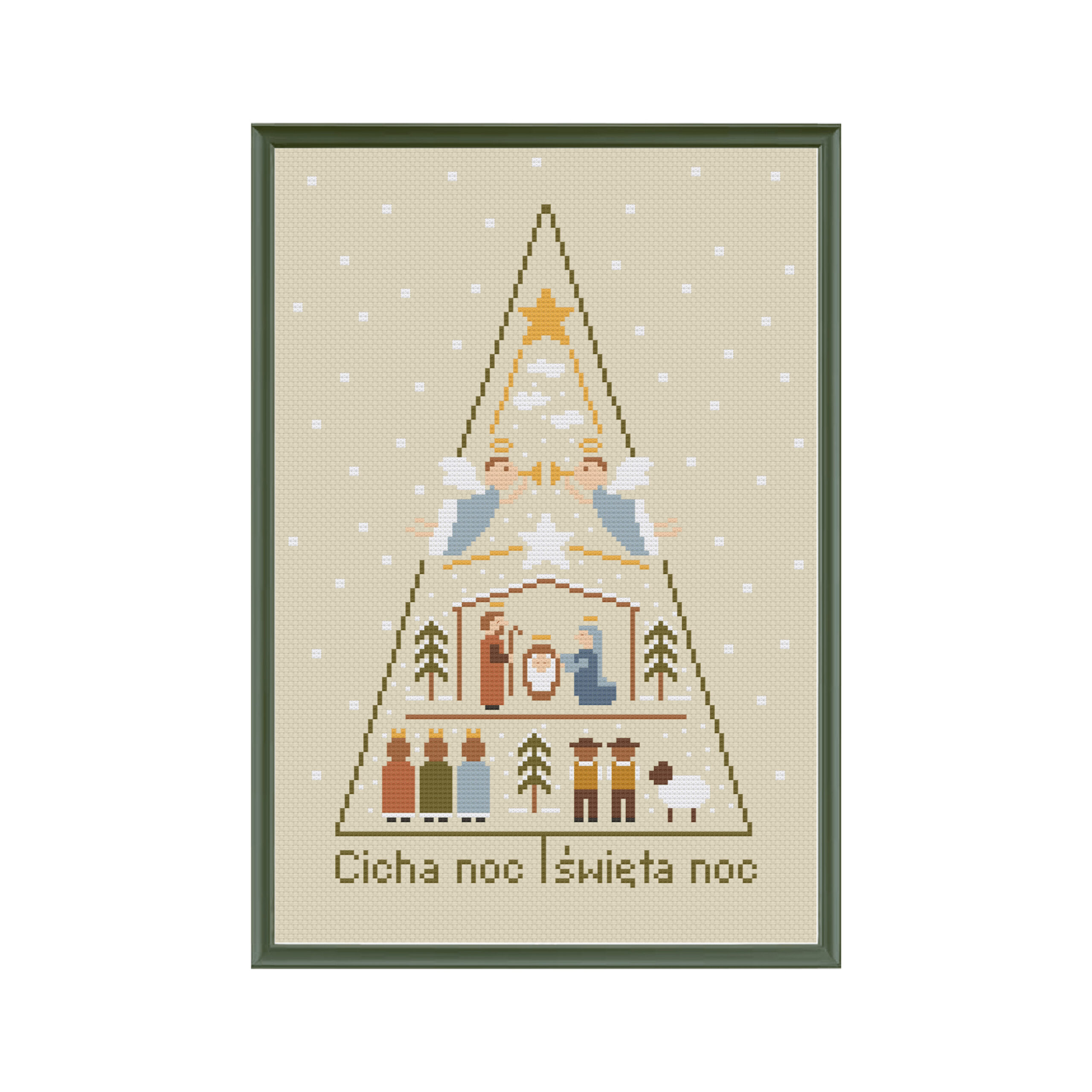 Haft krzyżykowy - wzór