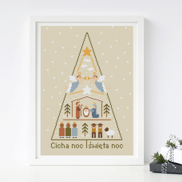 wzór haftu krzyżykowego