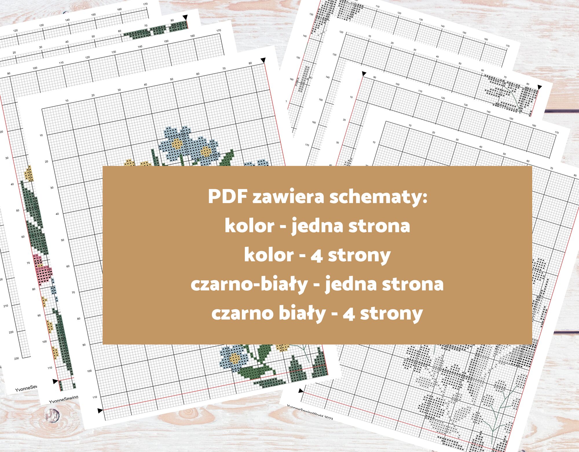 Dziecięcy wzór do wyszycia haftem krzyżykowym