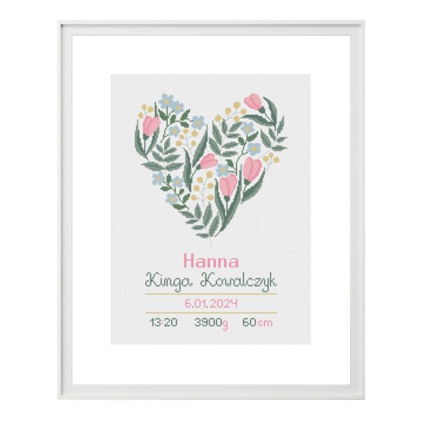 Haft krzyżykowy wzór haftu