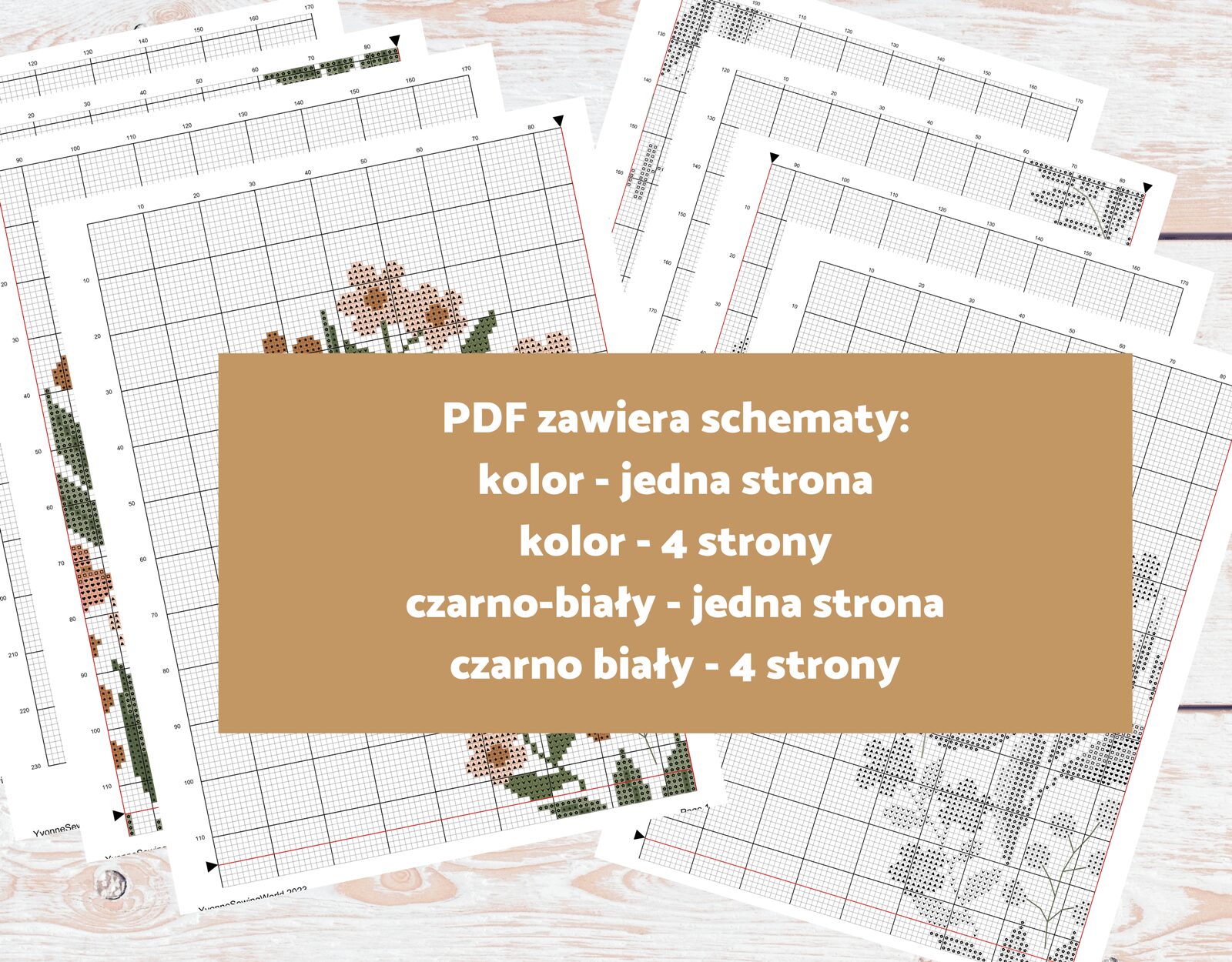 Wzór haftu krzyżykowego 