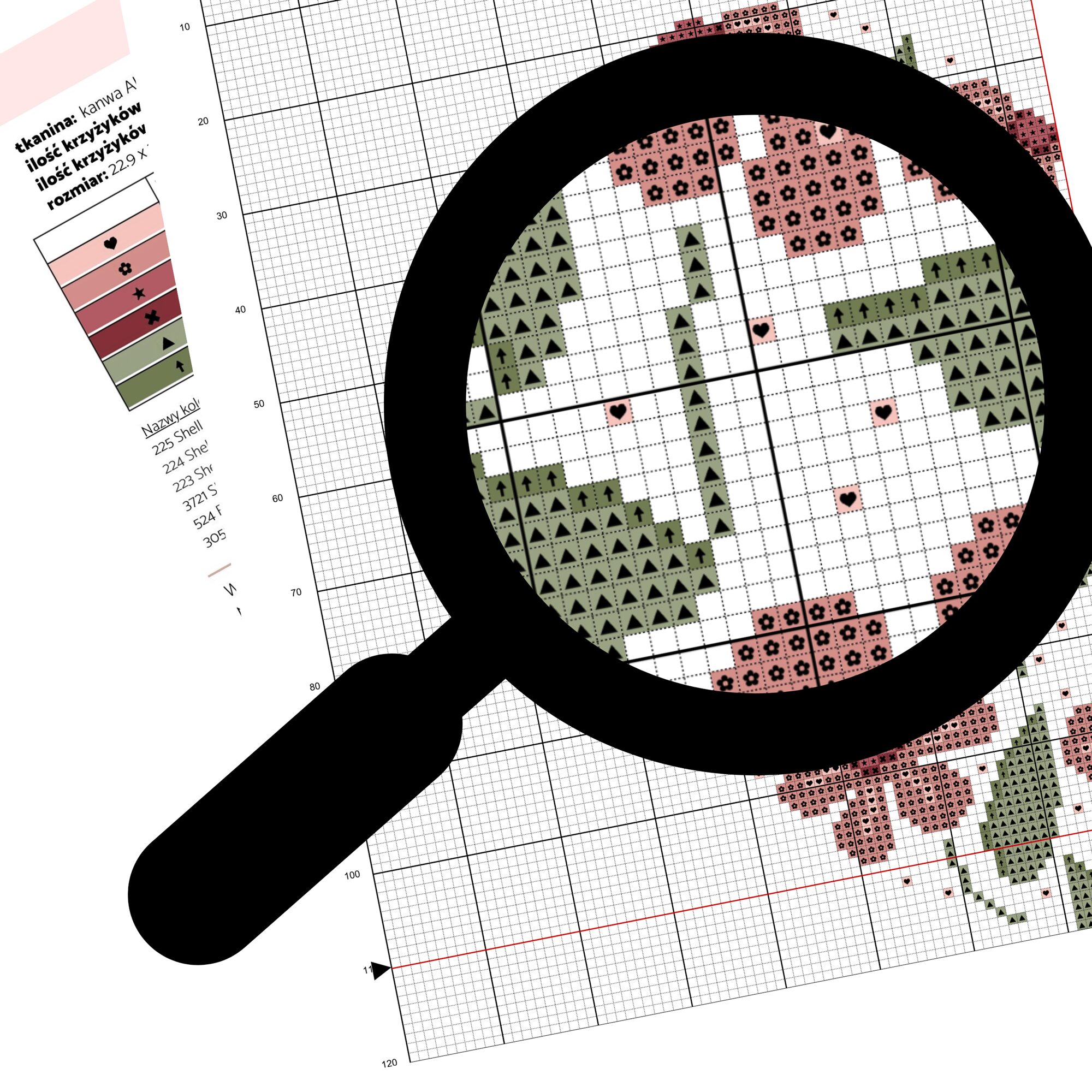 Haft krzyżykowy - dziecięcy wzór