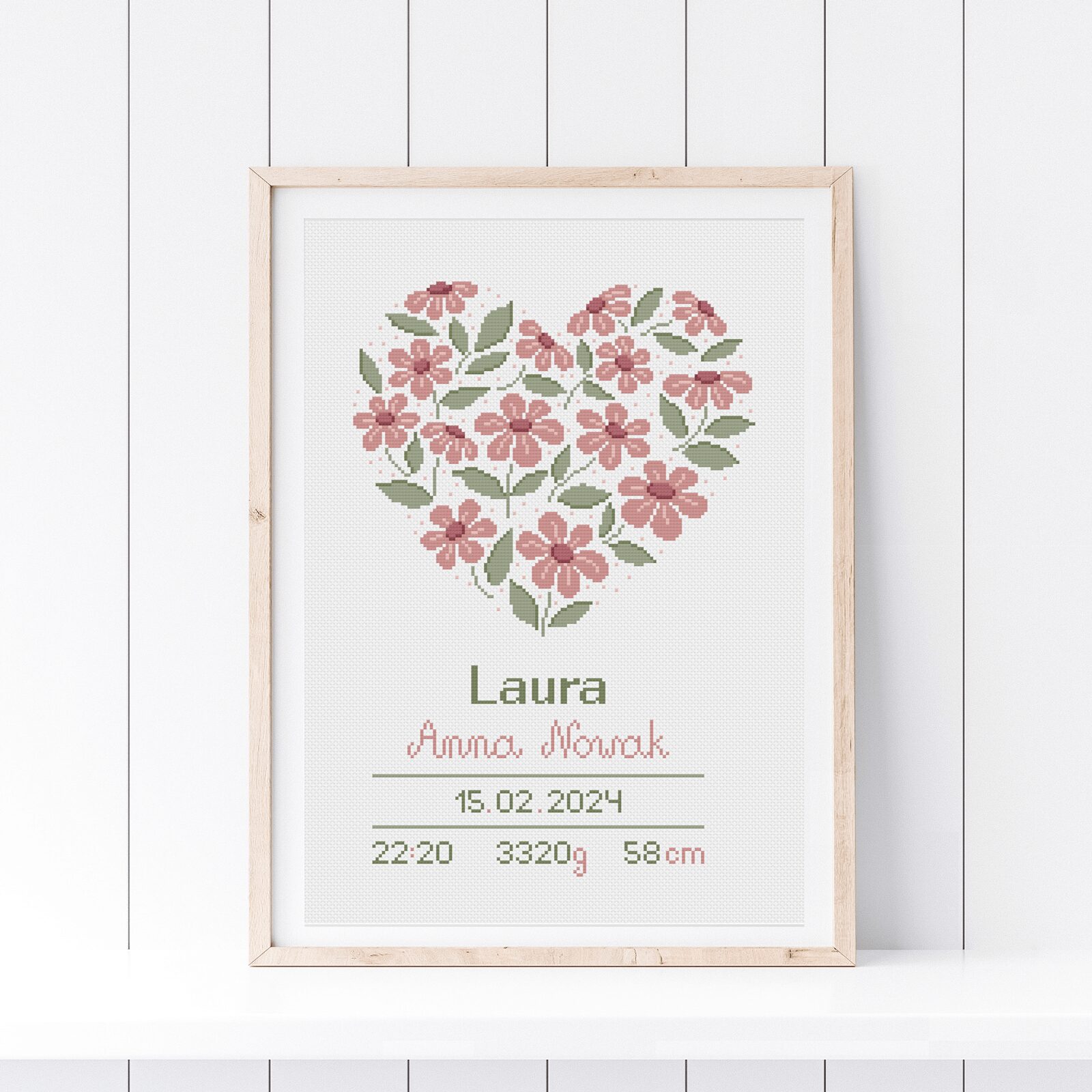 Haft krzyżykowy dziecięcy wzór