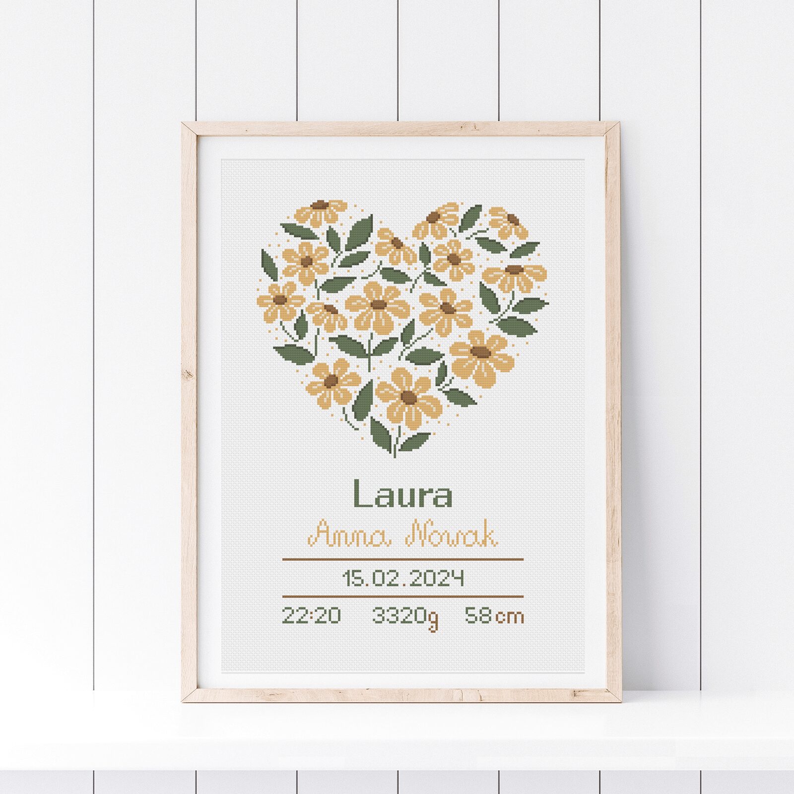 haft krzyżykowy - wzór dziecięcy