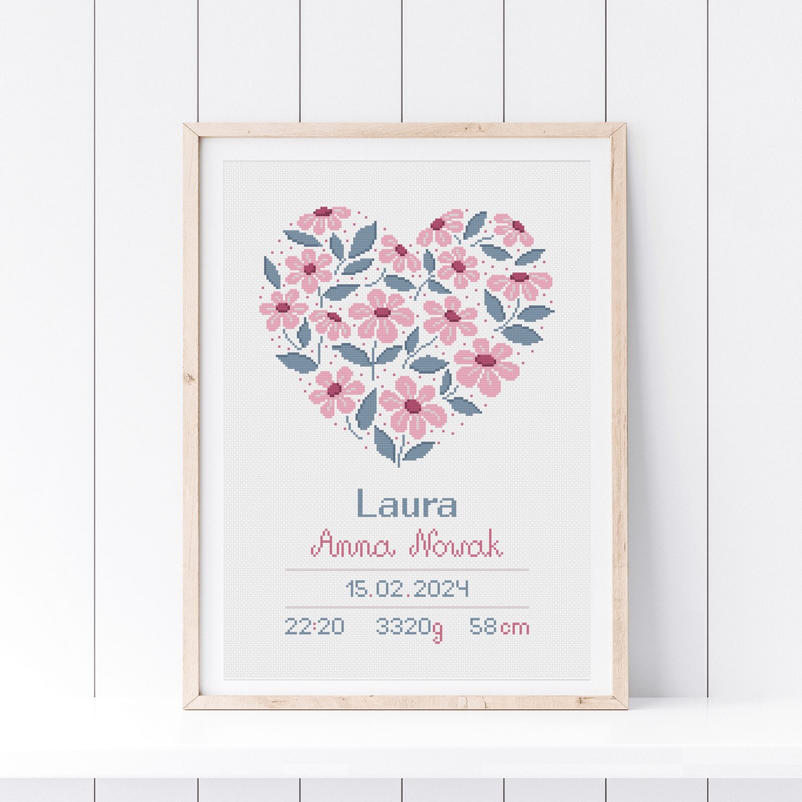 Haft krzyżykowy dla dziewczynki