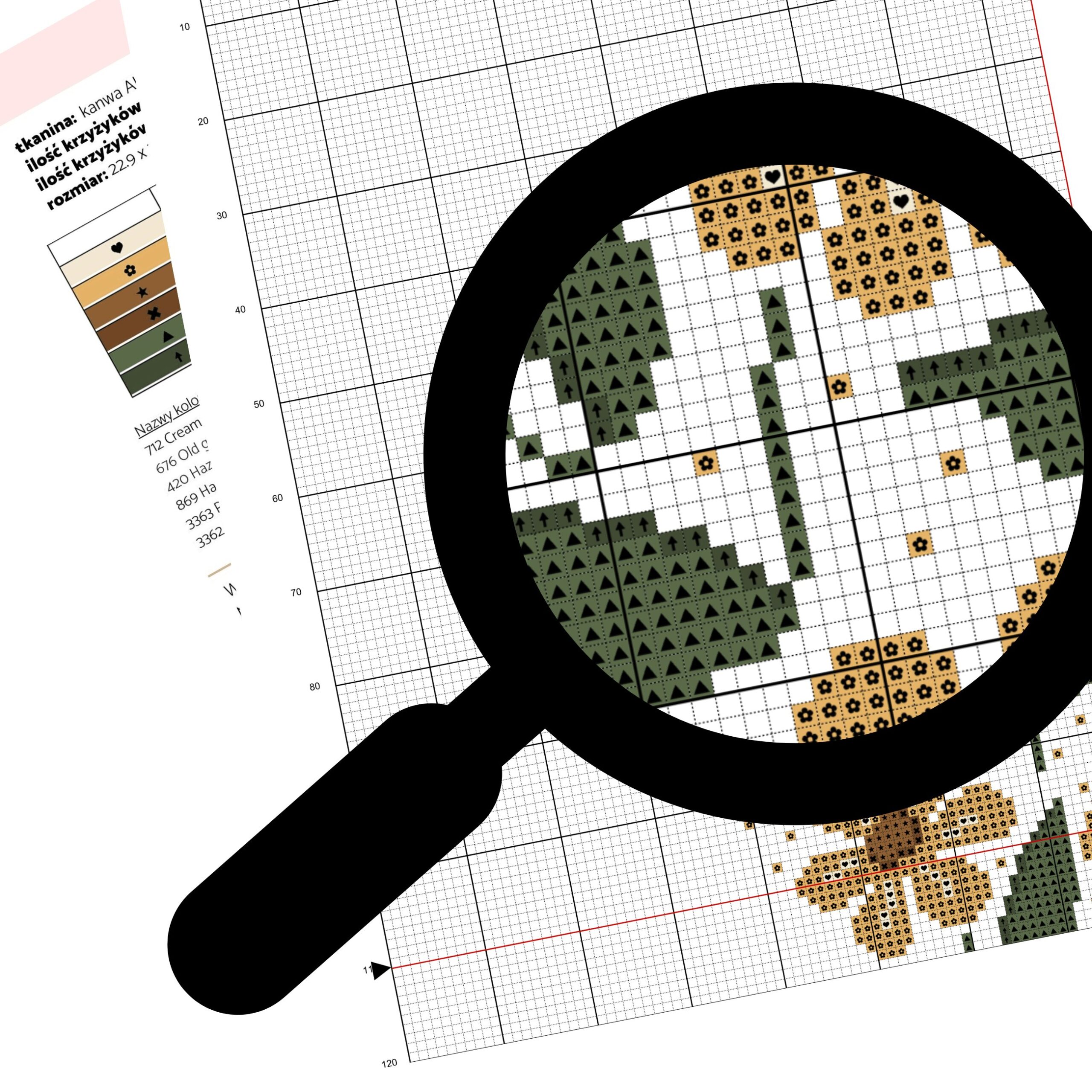 Dziecięcy wzór haftu krzyżykowego