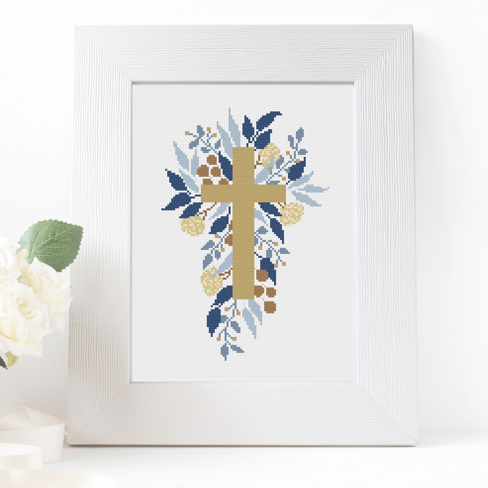 Haft krzyżykowy - krzyż