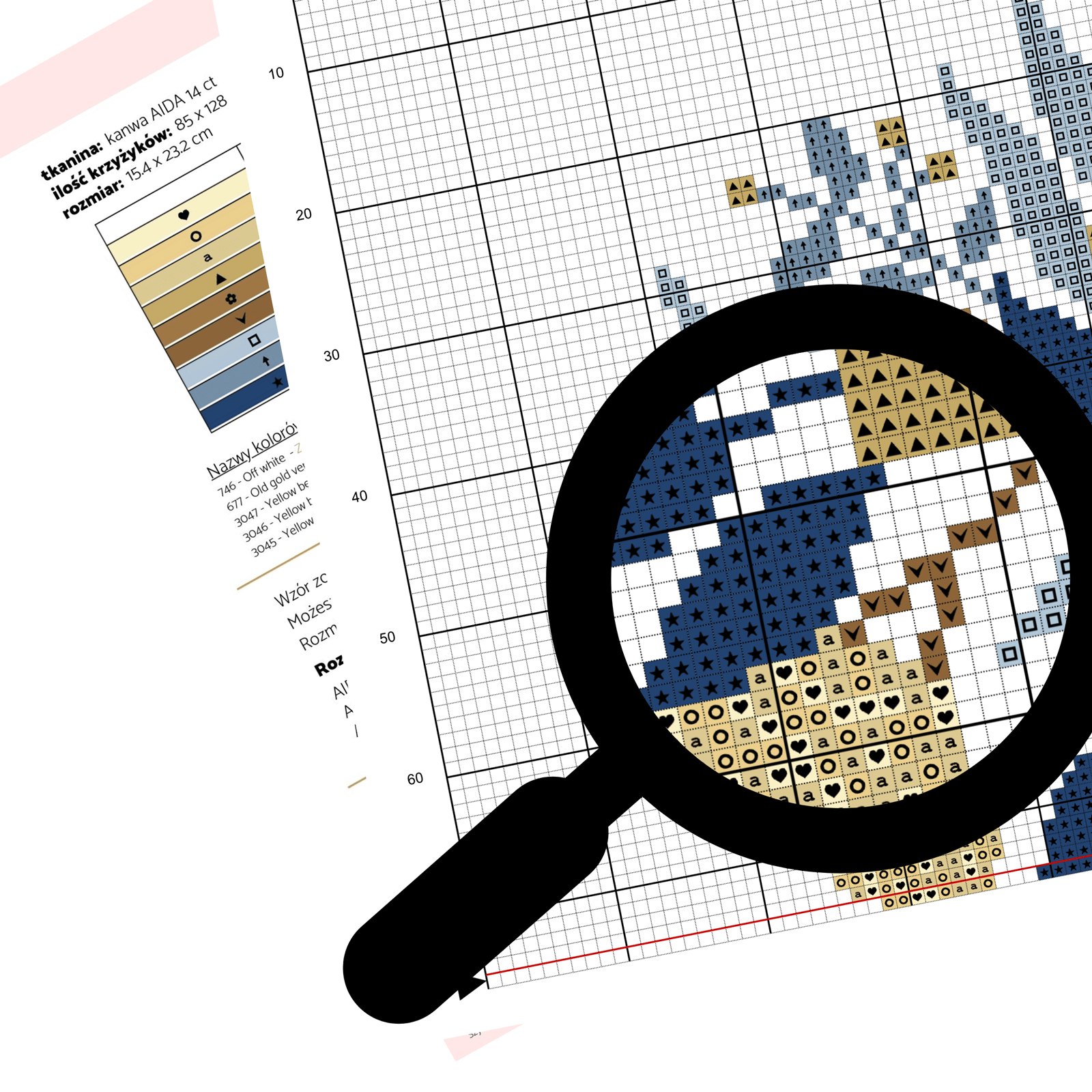 Wzór do wyszycia haftem krzyżykowym