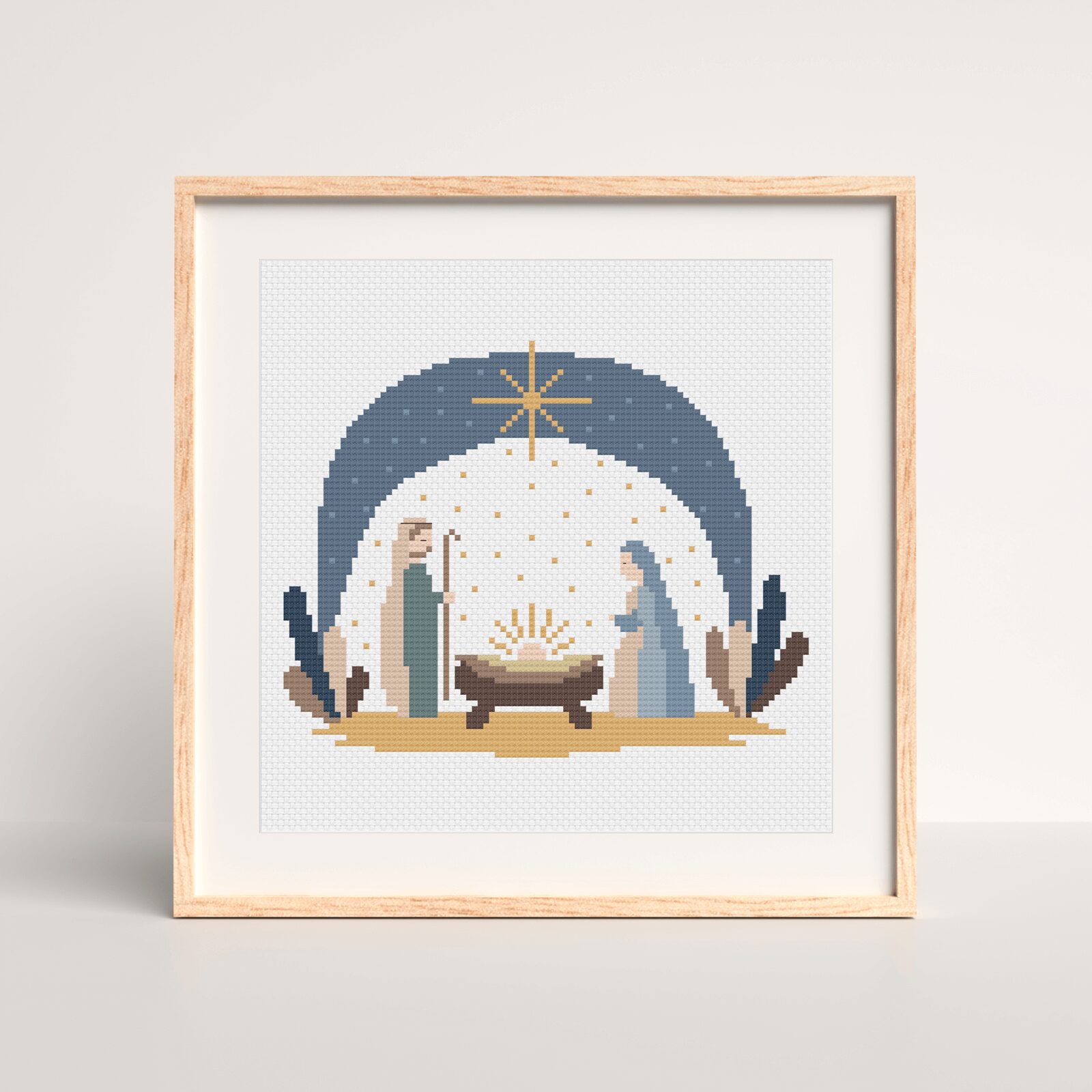 Haft krzyżykowy na Boże Narodzenie