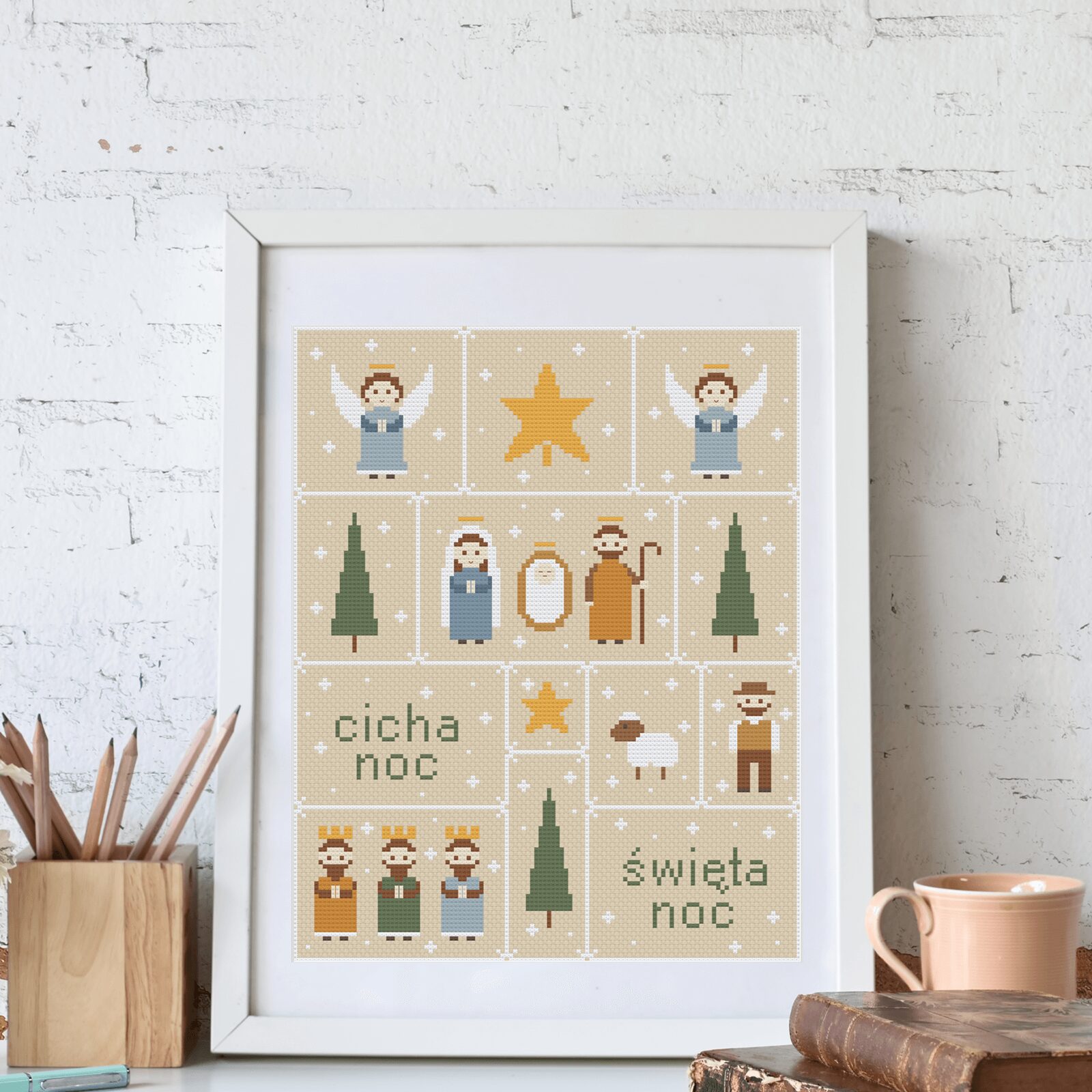 Wzór w formie PDF do wyszycia haftem krzyżykowym